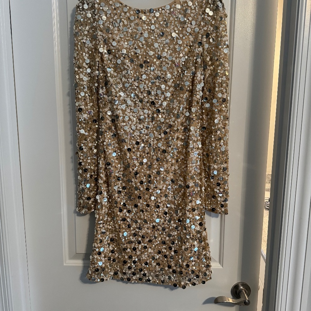 Aidan Mattox Beaded Cocktail Dress purchased  at Saks Fifth Avenue